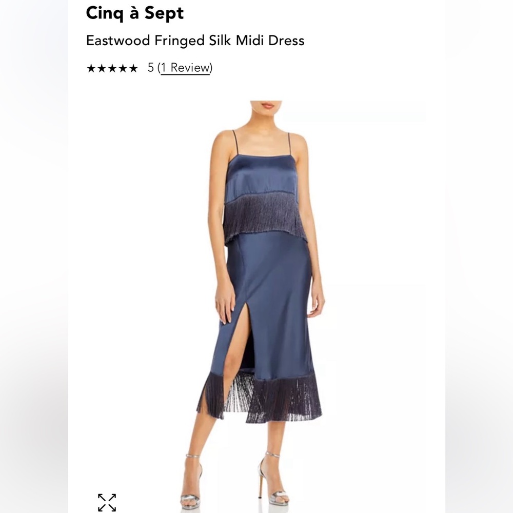 Cinq a Sept. Eastwood Silk Fringe Dress